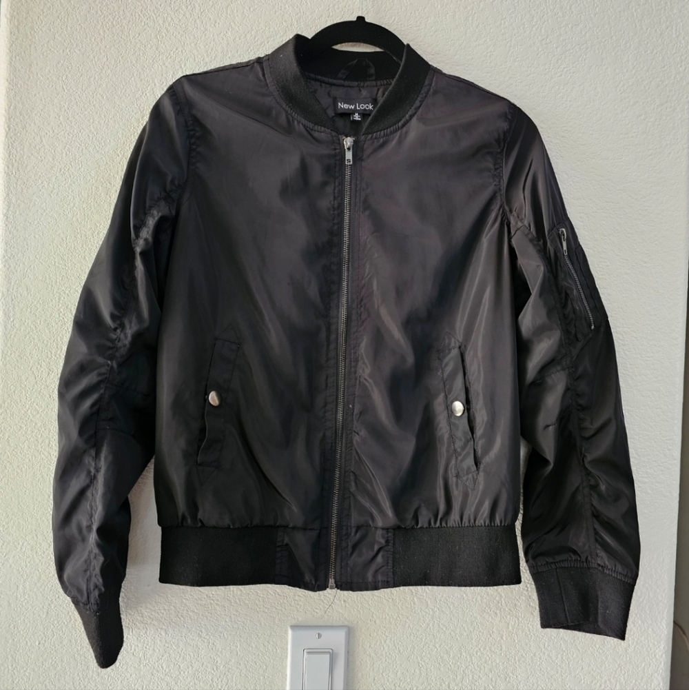 New Look Black Bomber Jacket